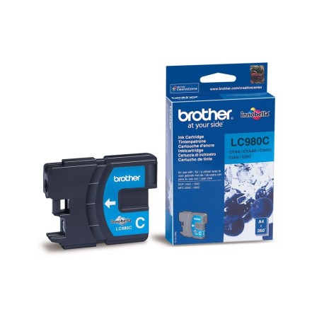 BROTHER Cartouche d'encre Cyan (LC980C)