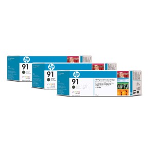 HP 91 3-pack 775-ml Matte...