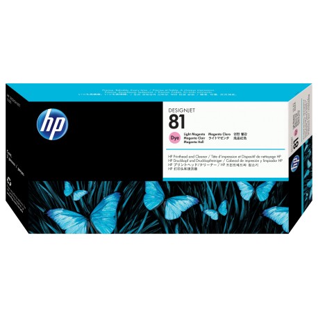 HP 81 Light Magenta DesignJet Dye Printhead and Printhead Cleaner