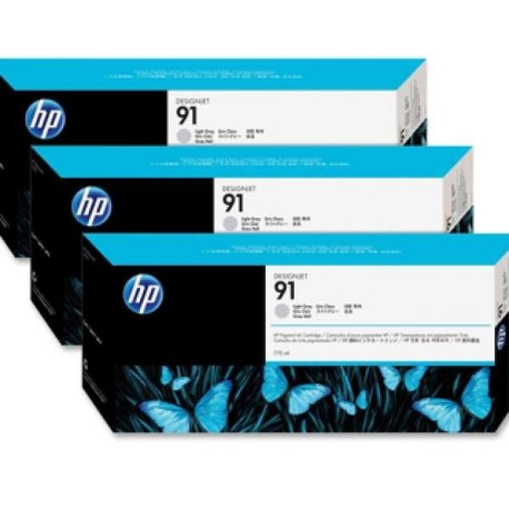 HP 91 3-pack 775-ml Light Gray