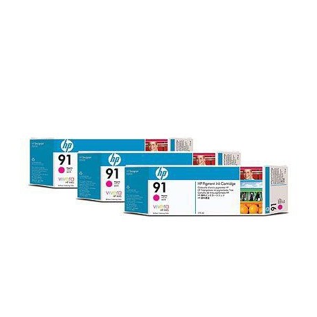 HP 91 3-pack 775-ml Magenta