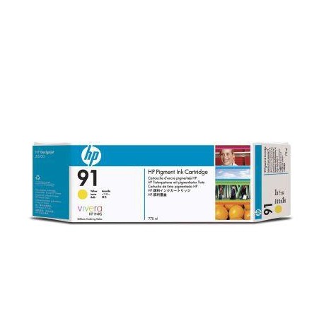 HP 91 3-pack 775-ml Yellow