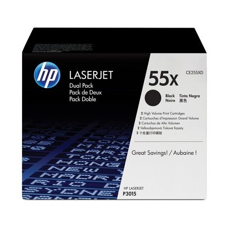 HP 55X 2-pack Black