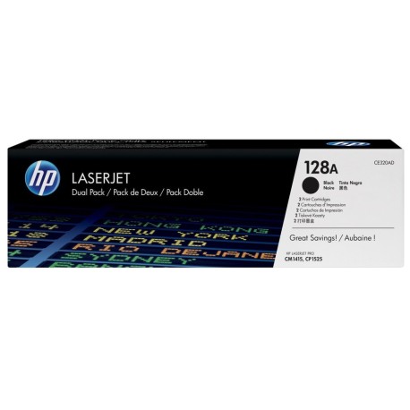 HP 128A 2-pack Black