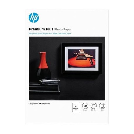 HP Premium Plus Semi-gloss Photo Paper-20 sht/A4/210 x 297 mm